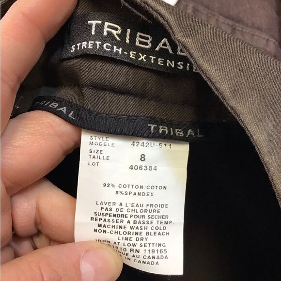 TRIBAL Ladies8 p  brown dress pants - Picture 3 of 4